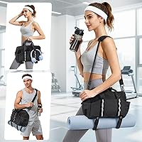 Vista 4 de Bolsa de gimnasio antirrobo, Negro