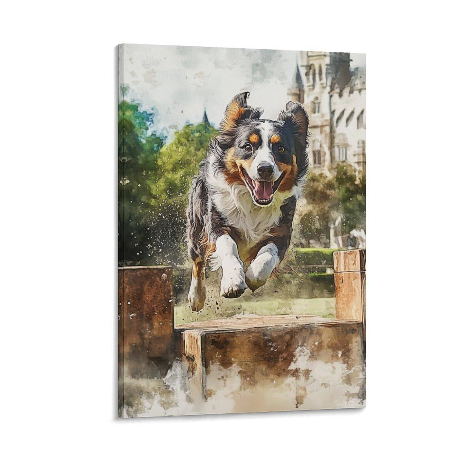 Impression sur toile Berger Australien grand format décoration murale