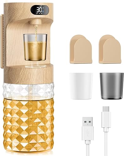 Miniatura 9 de Dispensador automático de enjuague bucal para baño, dispensador de enjuague bucal de 20.29 onzas, juego de accesorios de baño con tazas magnéticas,