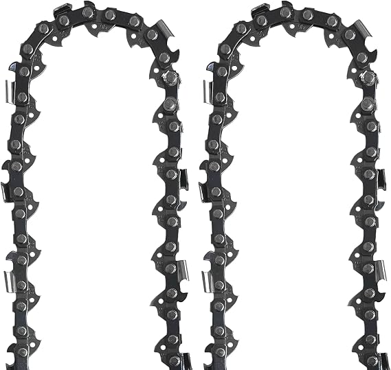 2X 8 Inch (20 cm) Pole Saw Chain for RYOBI ONE+ OPP1820 / RPP182020, Replacement Chain Saw Chains for Ryobi RY18CS20A-0 / P5452BTL