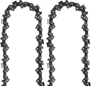 2X 8 Inch (20 cm) Pole Saw Chain for RYOBI ONE+ OPP1820 / RPP182020, Replacement Chain Saw Chains for Ryobi RY18CS20A-0 / P5452BTL