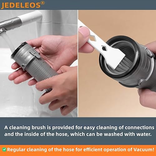 Miniatura 4 de Manguera de boquilla de piso 193FFJ y rollo de cepillo 117FFJ para Shark Navigator NV350, NV351, NV352, NV355, NV356, NV356E, NV357, NV42, NV22,