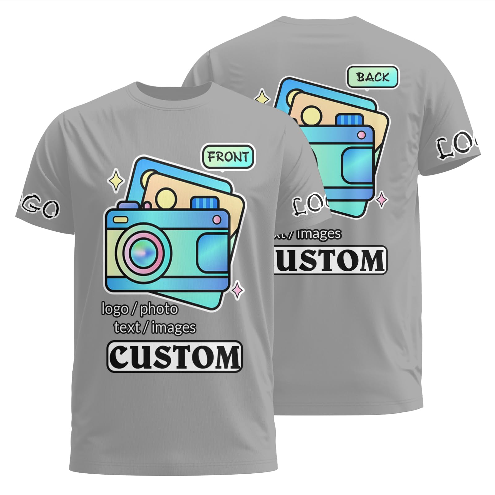 Generic Custom T Shirts with Your Text Photo Logo Personalized T Shirts Custom Shirts Design Your Own Customized T Shirts