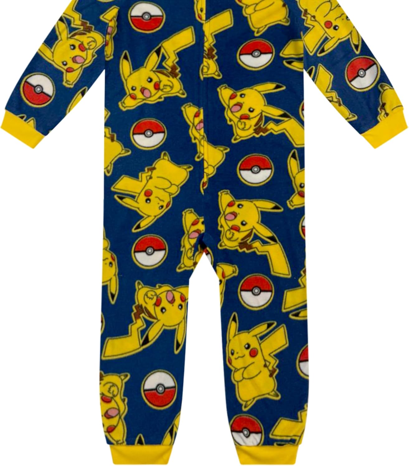 Pokémon Kids Onesie Pajamas - Boys Long Sleeve Zip Up Hooded Blanket Sleep - One Piece Costume - Official License - Image 5