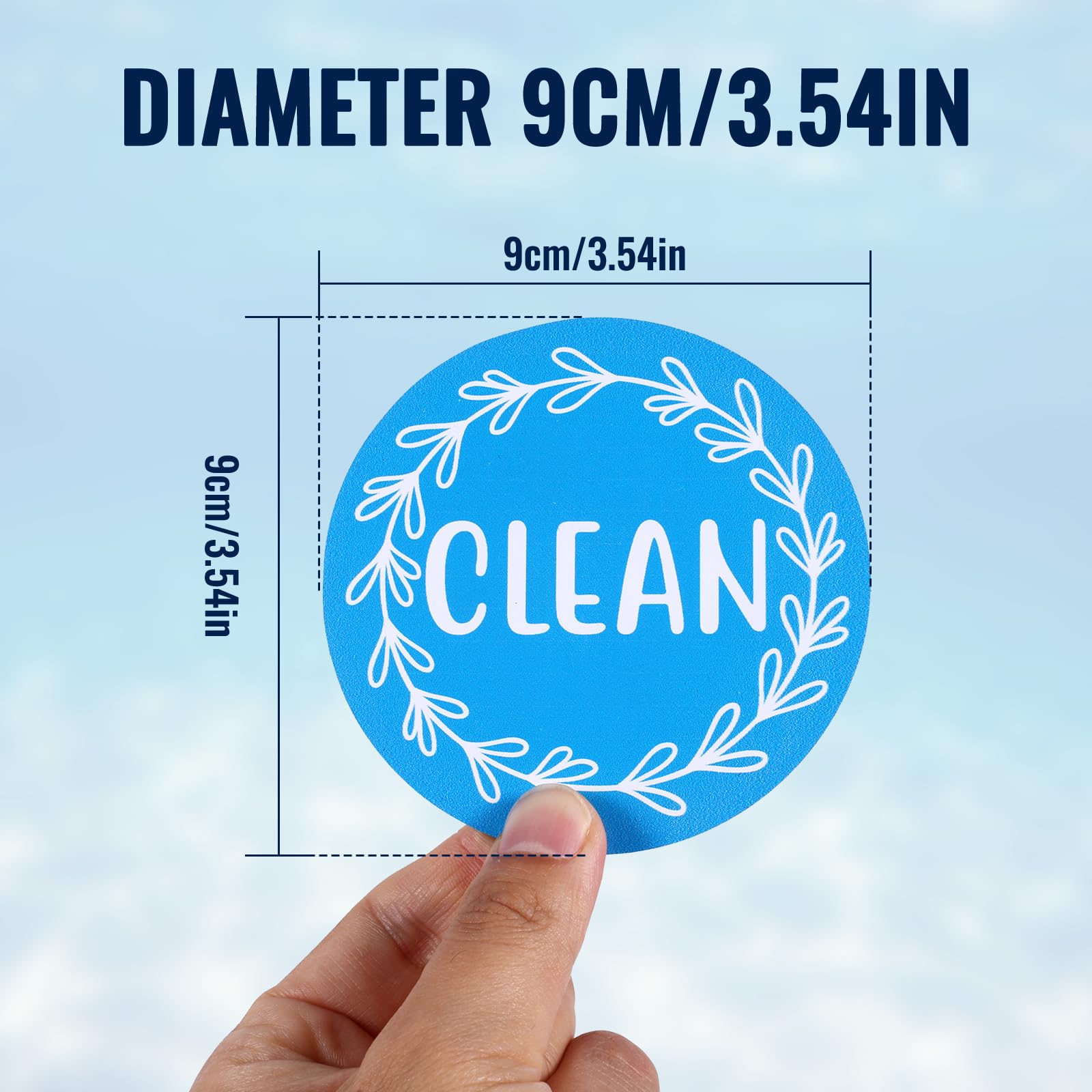 Double Sided Dishwasher Door Sign ELAYARD Double-sided Reversible ...