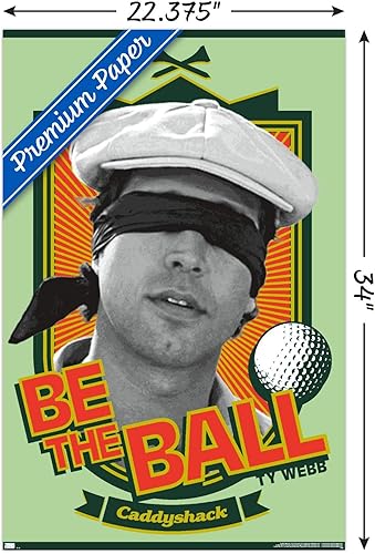 Miniatura 3 de Trends International Caddyshack - Póster de pared Be the Ball, 22.375 x 34 pulgadas, versión premium sin marco