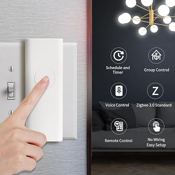THIRDREALITY Smart Switch Starter Kit with Bridge,Toggle/Rocker,No Wiring Needed.Multi-Platform Integration, Compatible with Apple HomeKit,Google Assistant,Alexa, SmartThings,etc
