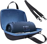 Vista 1 de co2CREA Estuche rígido de repuesto para altavoz portátil JBL Xtreme 3 / Xtreme 2 (funda negra + interior azul)