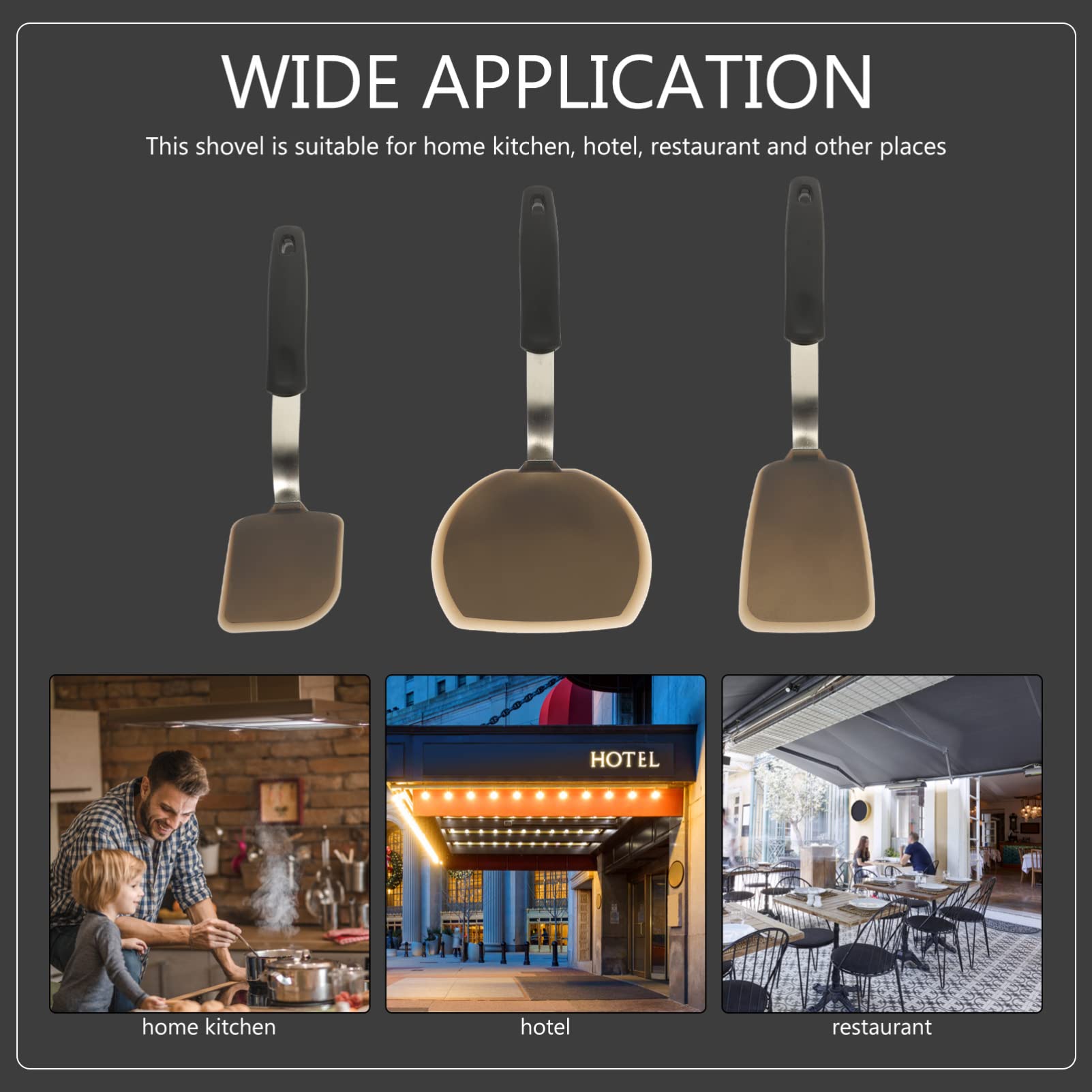 Yardwe 3piezas Espátulas De Silicona Para Cocina De Herramientas Multifuncionales Para Cocinar y Antiadherente Control Óptimo y Fácil Limpieza