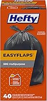 Vista 1 de Hefty Easy Flaps - Bolsas de basura grandes multiusos, 30 galones, 40