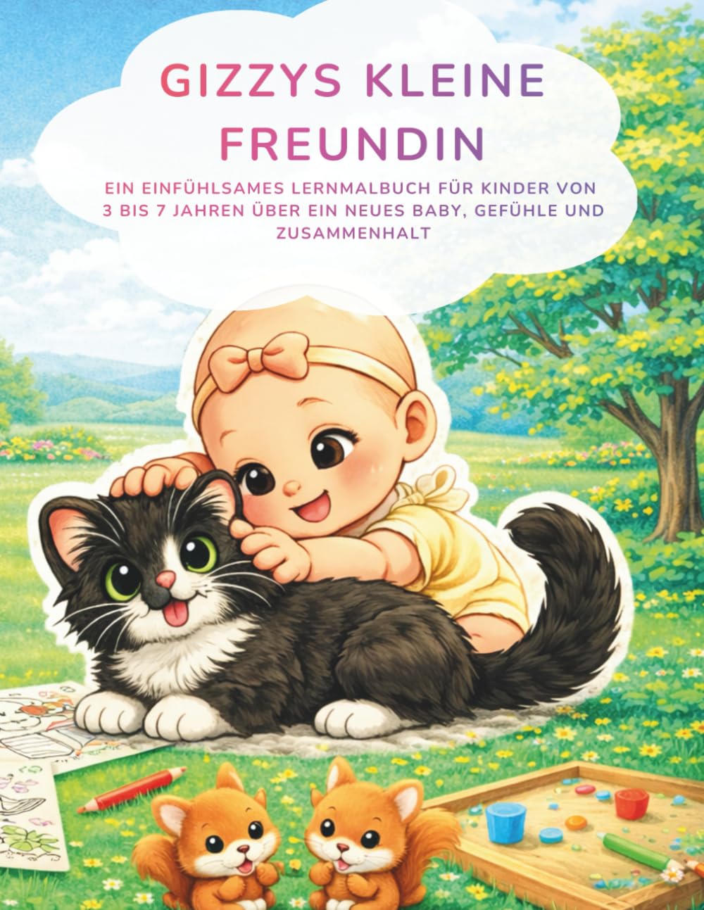 Gizzys kleine Freundin: Ein einfühlsames Lernmalbuch über Nähe, Eifersucht und neues Glück