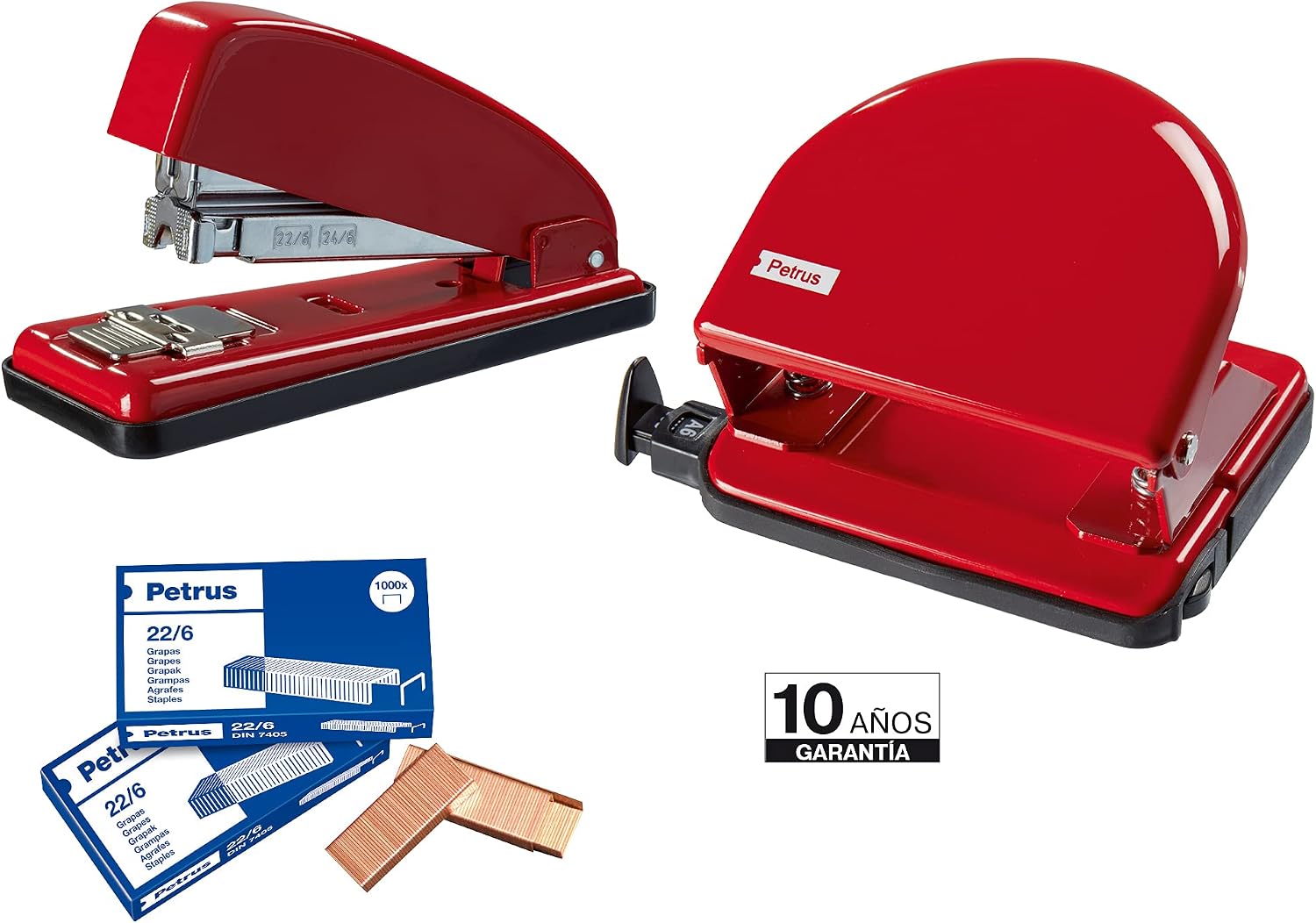 PETRUS 33746 Hole Punch MOD.52, Red - Image 4