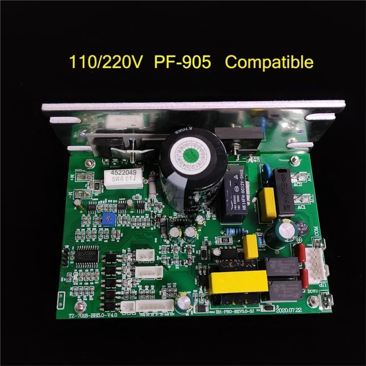 Carte De Commande De Tapis De Course PF-905, Carte De Commande De Remplacement, Carte d'alimentation, Compatible avec Tunturi T30(110V Replacement)
