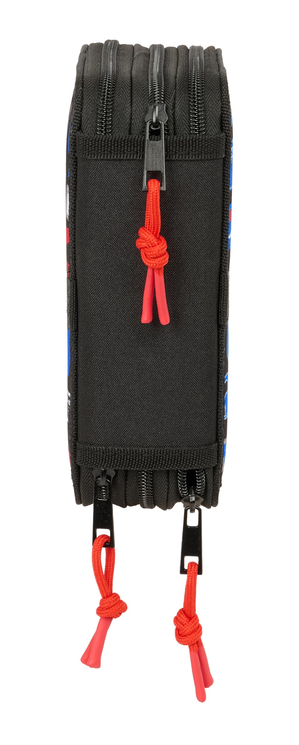 safta HOT WHEELS - Astuccio scuola con 37 utili inclusi, astuccio per bambini, ideale per bambini dai 5 ai 14 anni, comodo e versatile, qualità e resistenza, 12,5 x 5,5 x 19,5 cm, multicolore, M