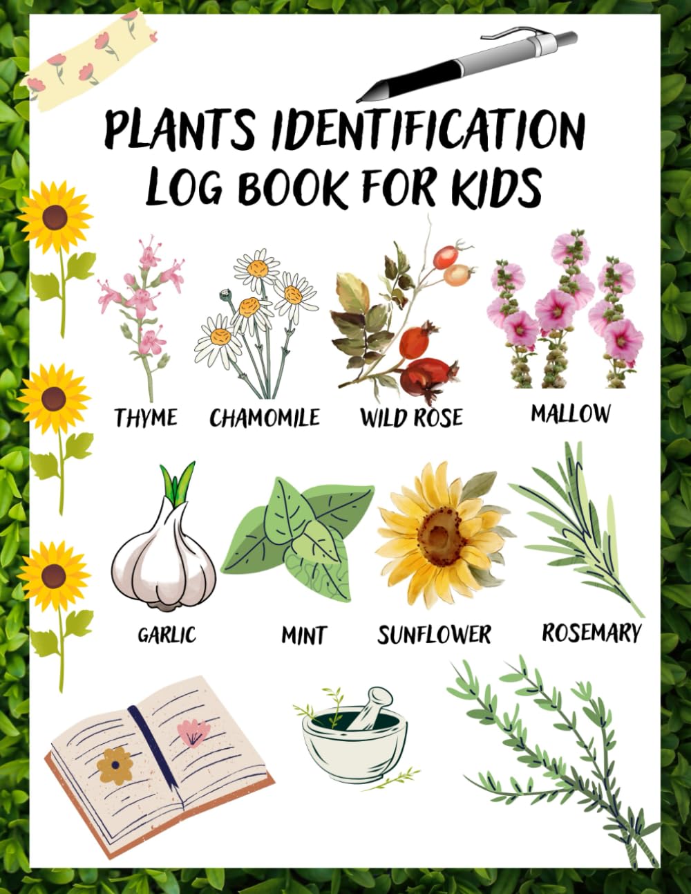 PLANTS IDENTIFICATION Log Book for Kids: Plant and herbs Identification Log Book for Kids: Plants Activity Journal, Plants and Herbs Collecting ... a gift for young gardeners and herbalists.