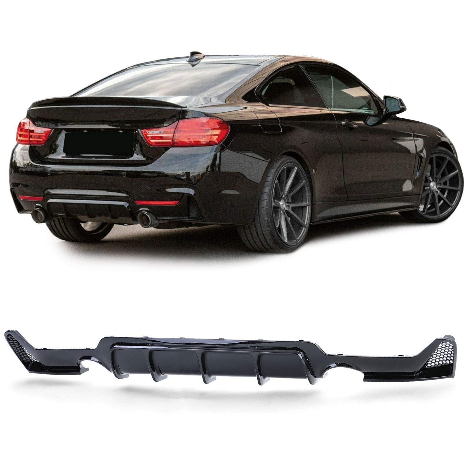 Heckdiffusor Performance Schwarz Glanz passend für 4er BMW F32 F33 F36 435i 440i