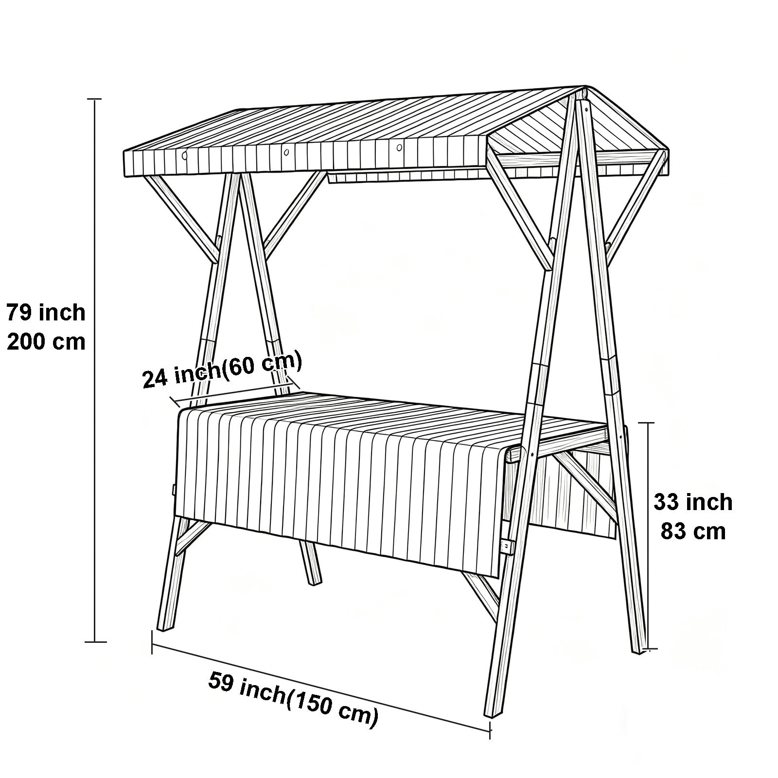 Stand for Feria Plegable Madera for Promociones, Carrito de Venta Ambulante for Exteriores, Expositor Portátil for Ferias de Artesanía y Eventos Al Aire Libre(Orange,59x24x79in/150x60x200cm)