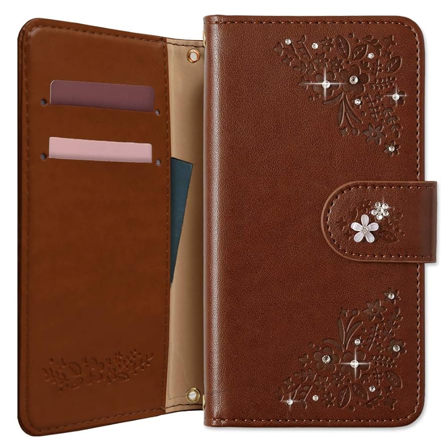 Amazon.co.jp: BASIO3 KYV43 ケース 手帳型 かわいい レトロ 花