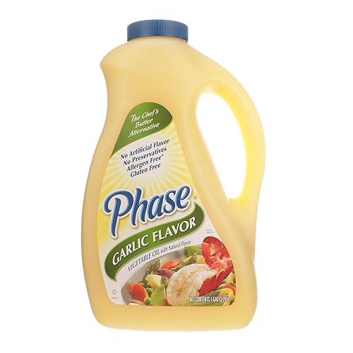 Ventura Foods Fase con alternativa a la mantequilla líquida de ajo, versátil sustituto de mantequilla sin lácteos para servicio de alimentos, salas