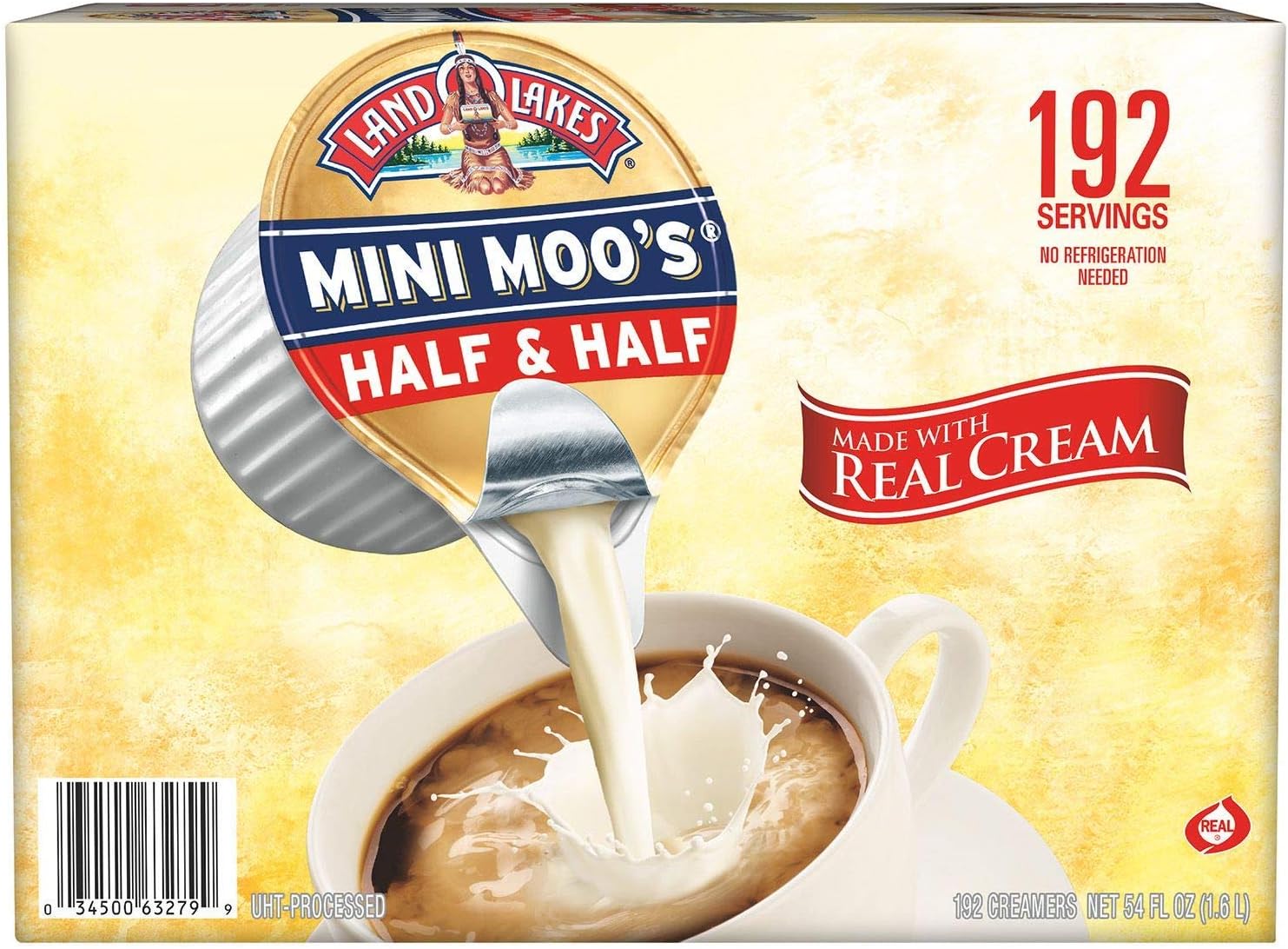 Land O'Lakes Mini Moo's Half & Half (192 Ct.) SCS, Box