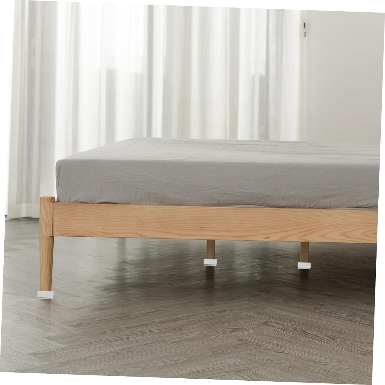 PRETYZOOM 4Pcs Heavy Duty Bed Risers Non Slip Furniture Height Boosters for Elevating Chairs Tables and Tables Foot Pads for Stable Support
