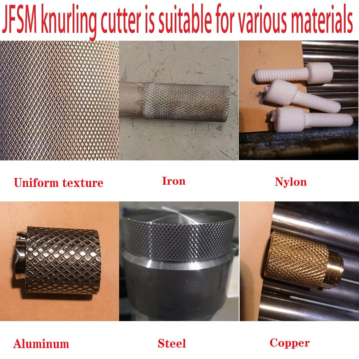 Ensemble D'Outils De Moletage 7 Pièces - Avec Support Et Rouleaux Diamantés (0,5, 1, 2 Mm) - Pour Tour à Métaux