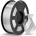 TECBEARS PLA Filament 1.75mm Clear 1kg, PLA Filament for 3D Printer, Dimensional Accuracy +/- 0.03mm, Spool for FDM 3D Printers