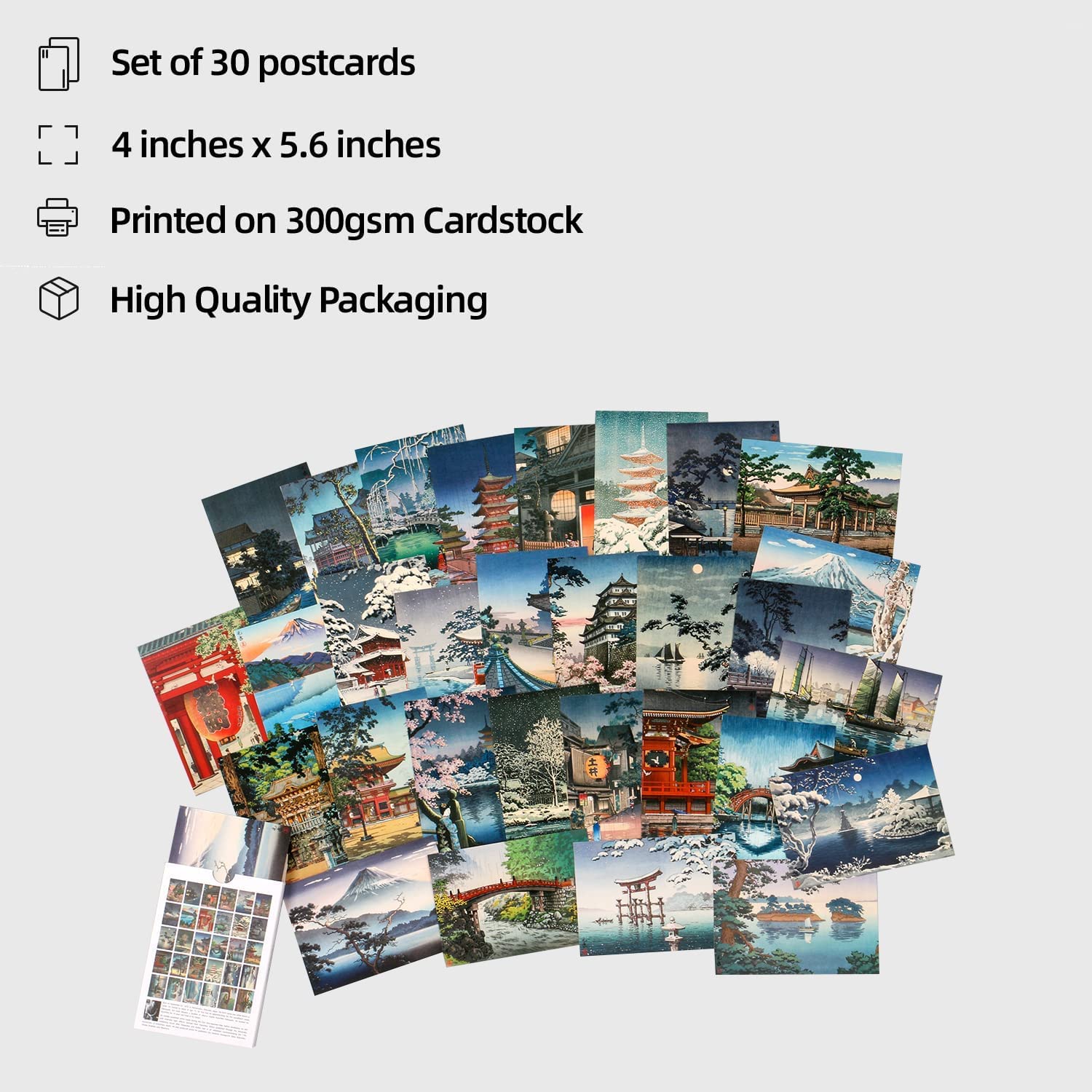 Set Di 30 Cartoline Vintage ZPPLD - Stile Antico Edificio, 10.2x14.2cm, Per Decorazione O Collezione - Foto 11