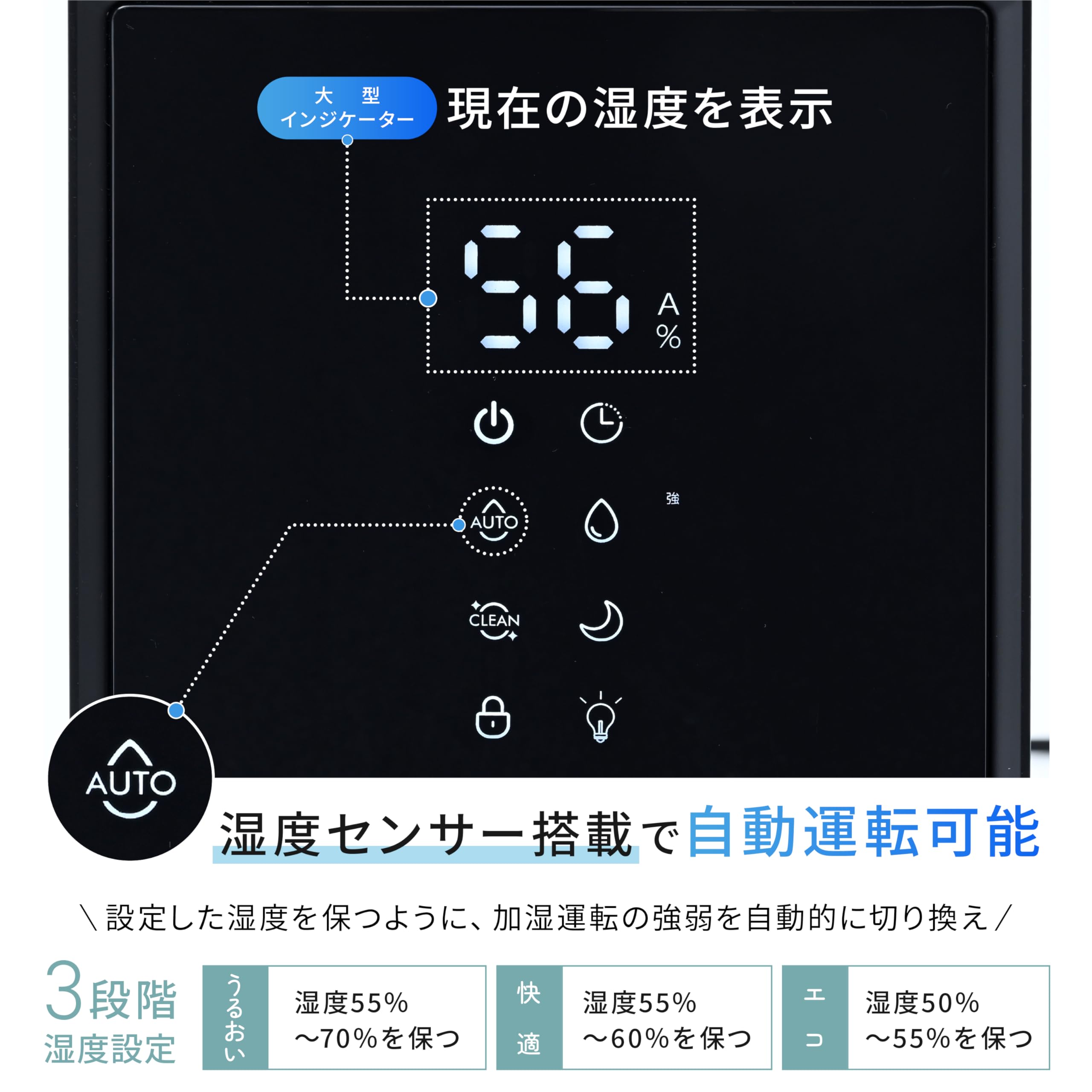 Amazon.co.jp: [山善] 加湿器 加熱式 スチーム式 上部給水 キューブ型