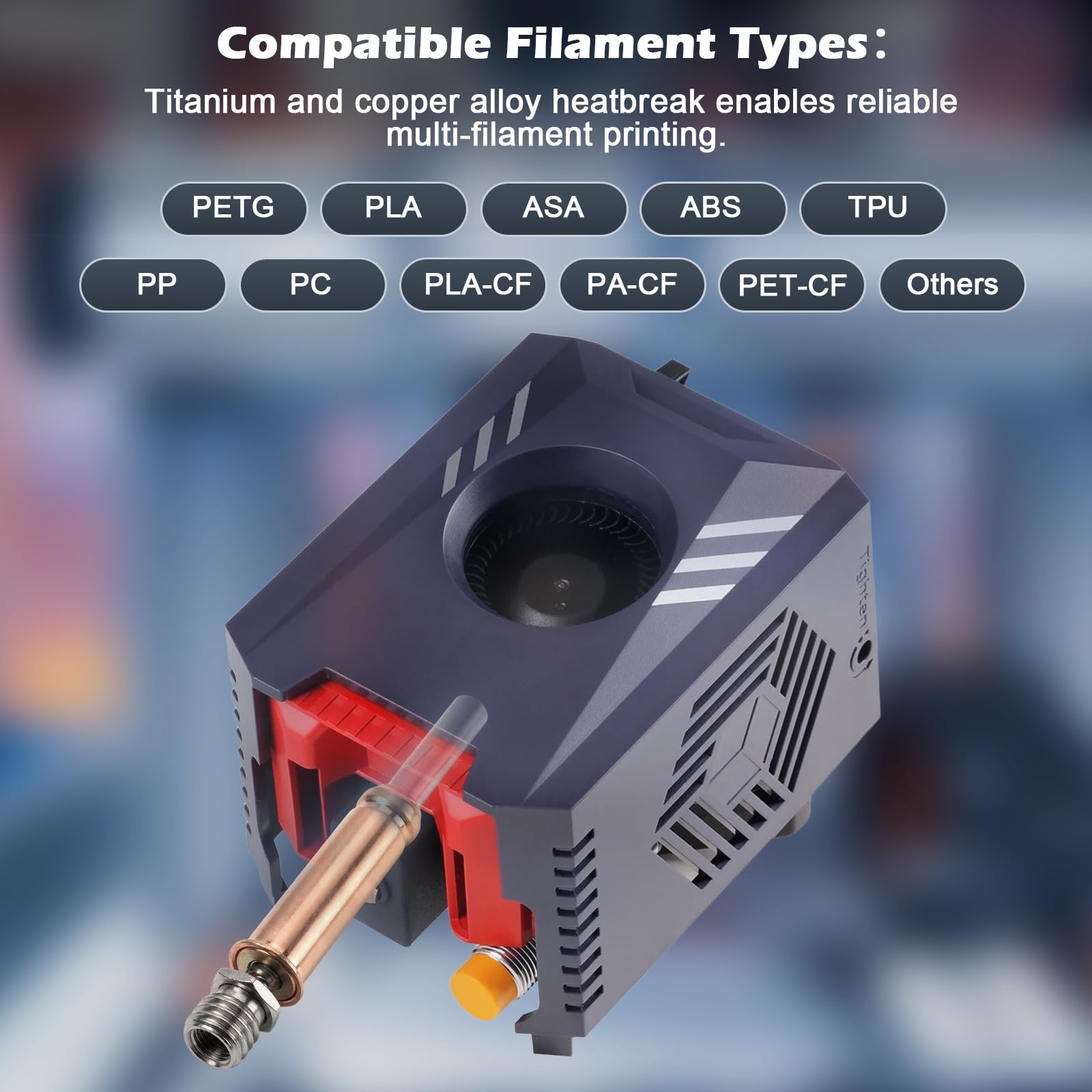 Fentar Zestaw Hotend do Anycubic Kobra 3, część zamienna i ulepszenie drukarki 3D, kompatybilny z Kobra 3 Combo z 3 mosiężnymi dyszami 0,4 mm, 10 igieł do czyszczenia