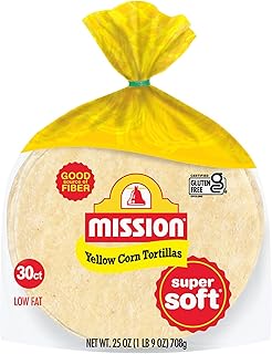 Mission Yellow Corn Tortillas, Small Soft Taco Size, 30 Count, Gluten Free