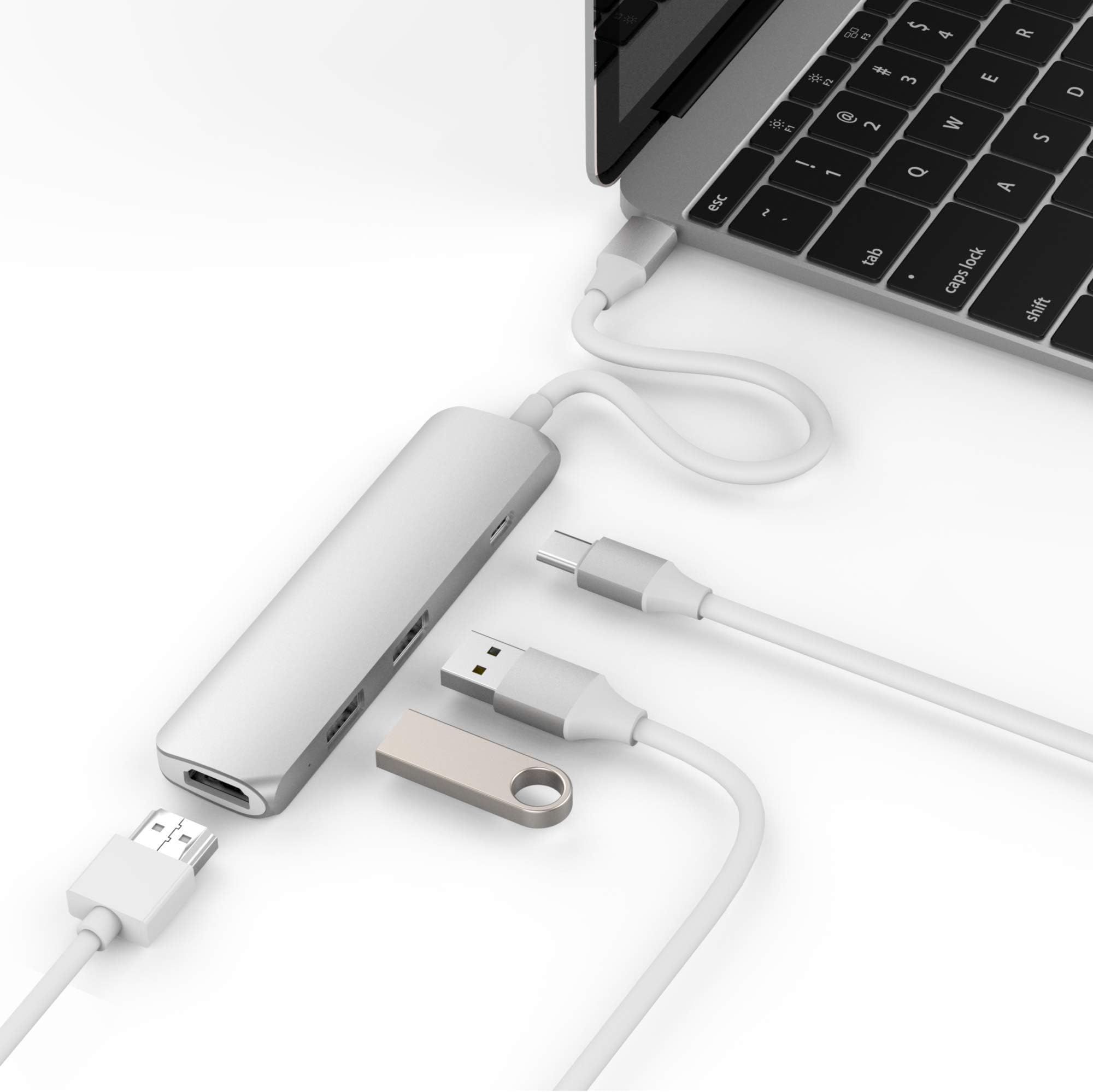 HyperDrive GN22B-SILVER Laptops & Notebooks Adapters