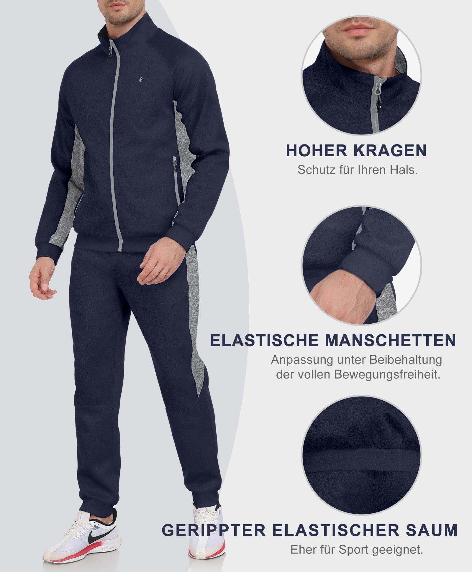 Little Donkey Andy Herren Trainingsanzug 2-Teilig Jogginganzug