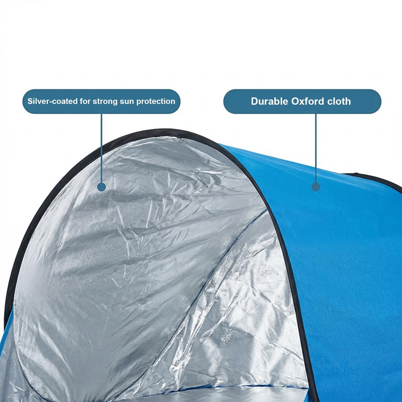 Ombrellone da spiaggia - Copertura di protezione UV, Sedia parasole pieghevole abbronzante, Cabana automatica per una, Accessorio da viaggio estivo compatto | Tenda pieghevole per mamme e donn