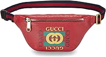Pre-loved Red Leather Logo Belt Bag Small, Red