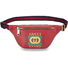 Pre-loved Red Leather Logo Belt Bag Small, Red