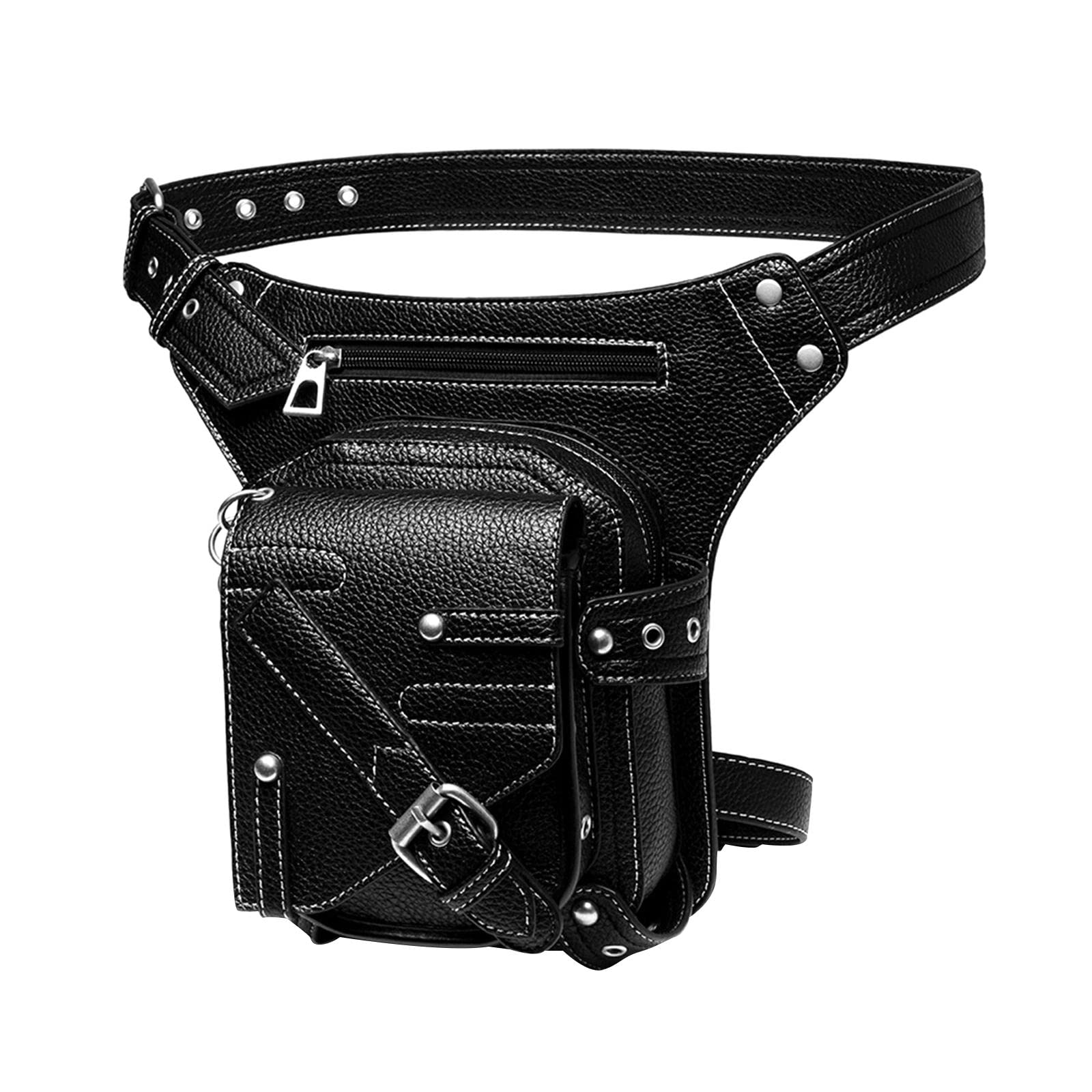 Steampunk Fanny Pack Messenger Bags Hip Belt Climbing Outdoors Casual Unisex-image-46