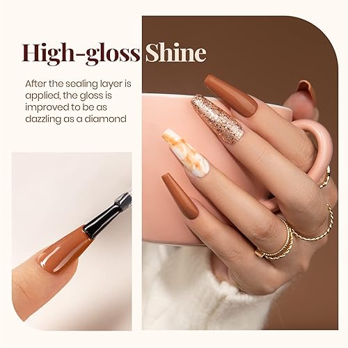 Miniatura 6 de Beetles - Base de esmalte de uñas de gel que no se limpia capa superior de gel mate y capa superior brillante juego de base de gel esmalte de gel