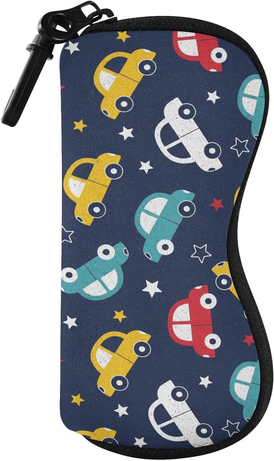 Cars Stars Soft Pattern Eyeglasses case with Zipper for Women