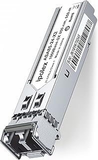 Gigabit SFP Multi-Mode 1000Base-SX Transceiver Module for Cisco GLC-SX-MMD, Cisco Meraki, Ubiquiti, Netgear, D-Link, Supermicro, Mikrotik (MMF, 850nm, 550-Meter, LC, DDM)