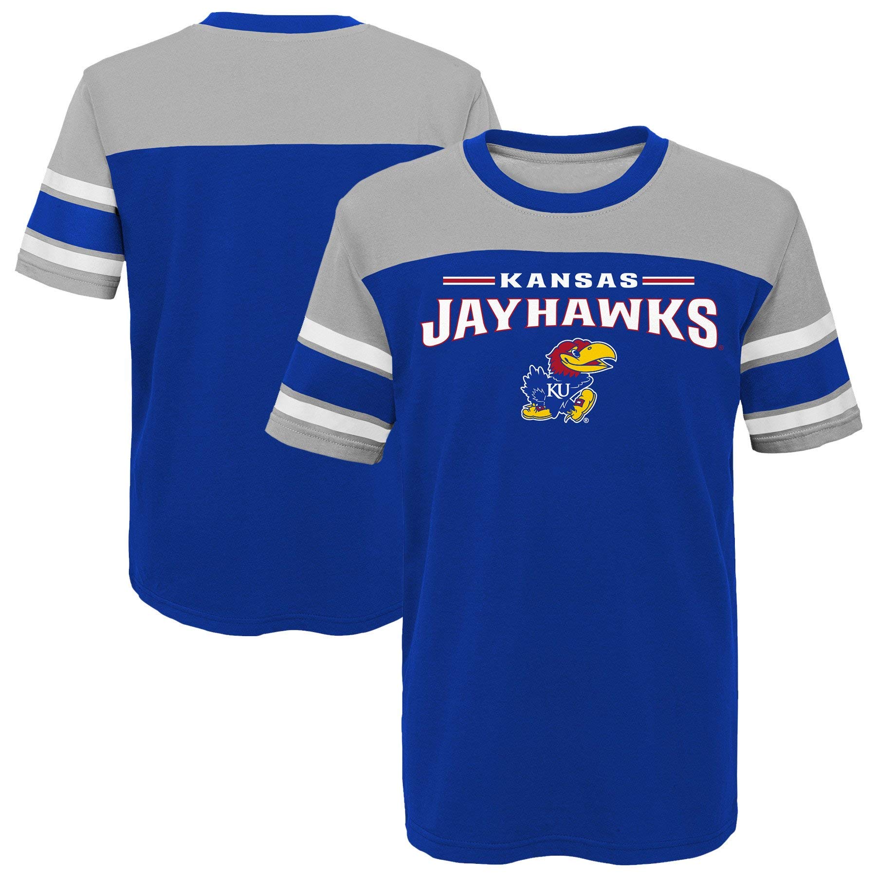 AdidasKansas Jayhawks Gen2 Youth Loyalty S/S Crew Tee (Medium)
