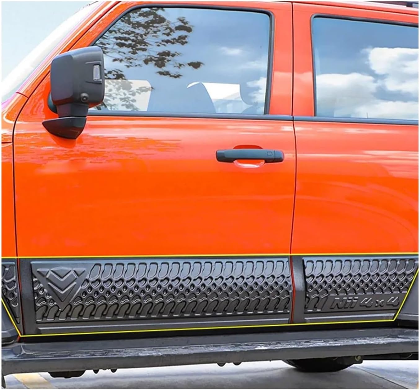 6Pcs Car Side Door Body Molding Trim Decorative Cover Guard Plate Compatible for Great Wall Wey Tank 300 Exterior Protective Strip