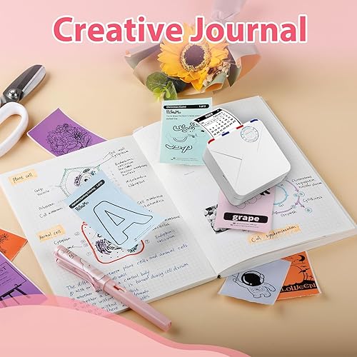 Miniatura 6 de M02S 304 ppp - Impresora térmica de fotos de bolsillo Bluetooth, mini máquina inalámbrica para iPhone y Android, impresora portátil sin tinta para