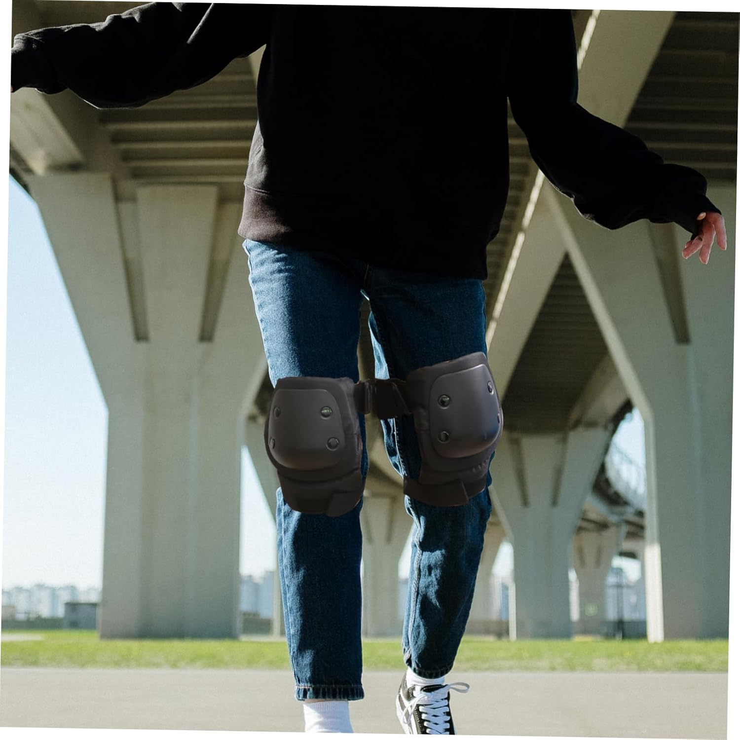 6pcs Skating Protective Gear Set Elbow Guard Wrist Guards for Boys and Girls Adults Material