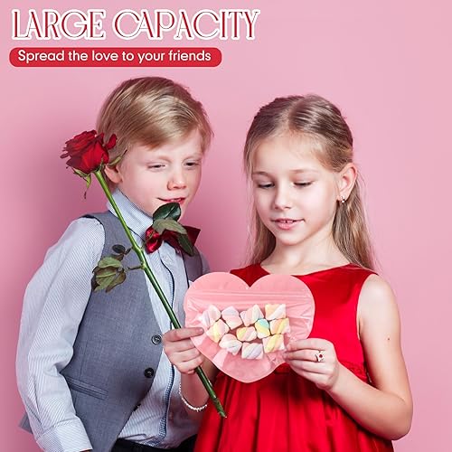 Miniatura 3 de Yexiya 50 bolsas de regalo de San Valentín, bolsas de regalo de San Valentín, bolsas de regalo de San Valentín, bolsas de dulces de San Valentín,