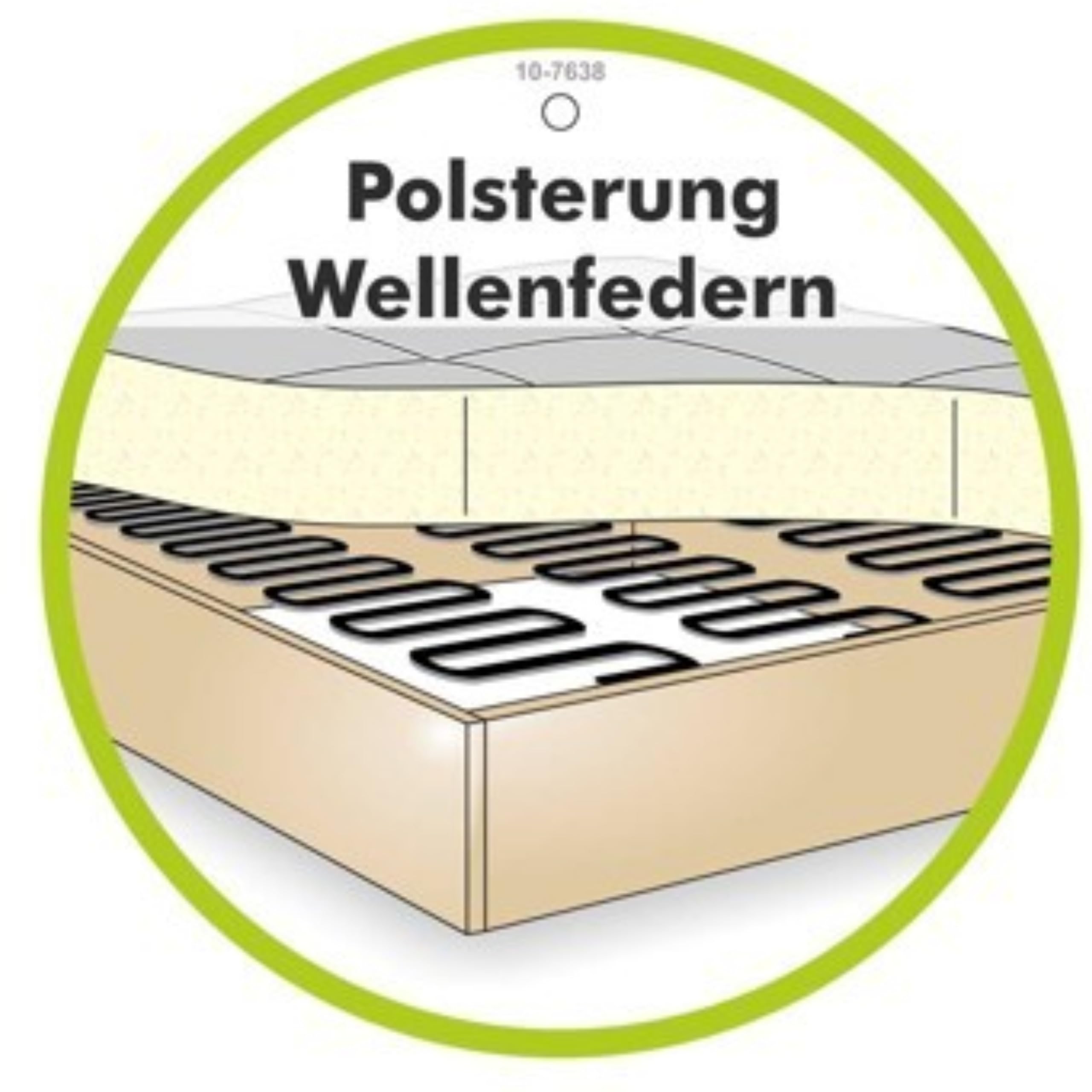 luma-Home 18004/ Ohrensessel mit Hocker im Landhaus-Stil, Blumenmuster bunt
