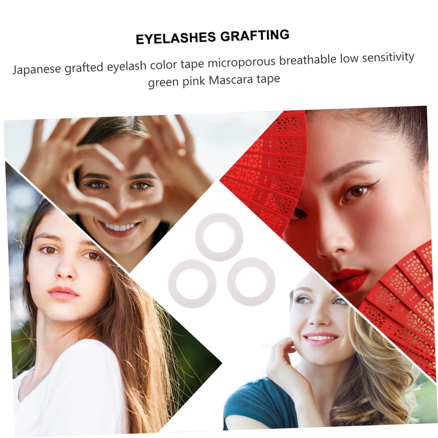 Baluue Friendly Eyelash Planting Strips 8pcs Lash Adhesive Tapes Breathable Sturdy Lash Glue for Beauty Salons