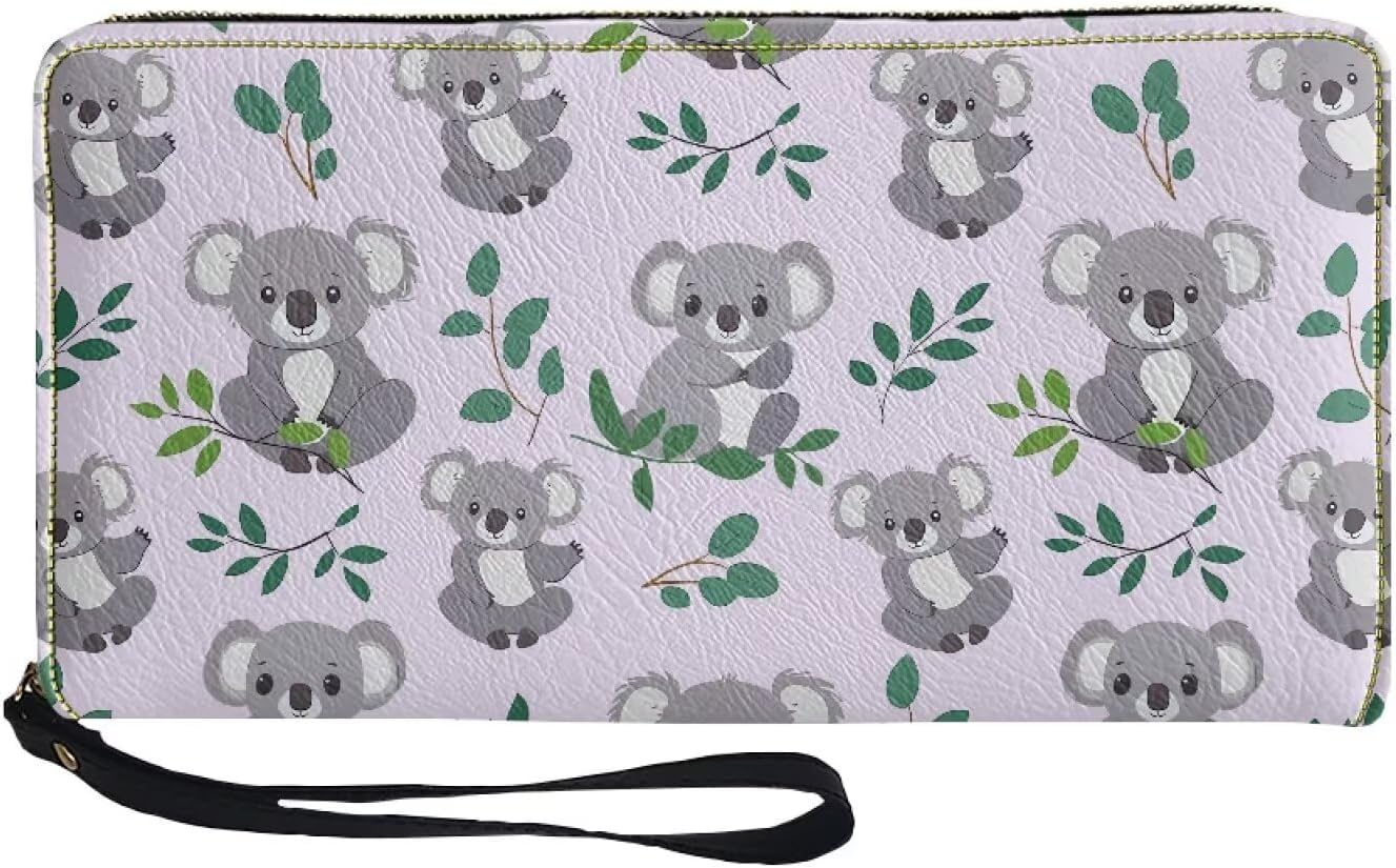 Sktodyaw レディース ロング リストレット ウォレット 大容量 クレジット カード ホルダー PU レザー ジップ アラウン