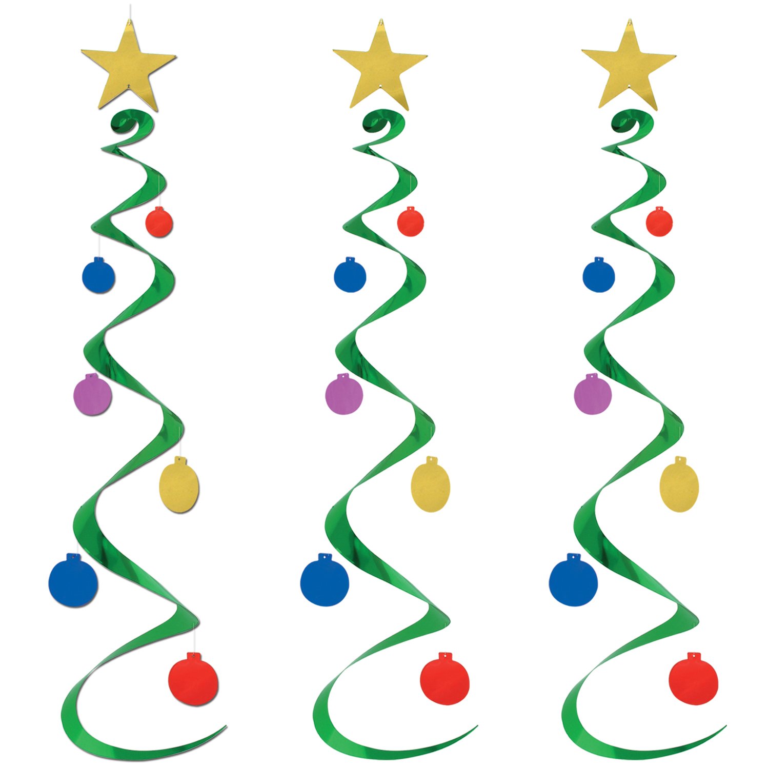 Beistle Christmas Tree Whirls