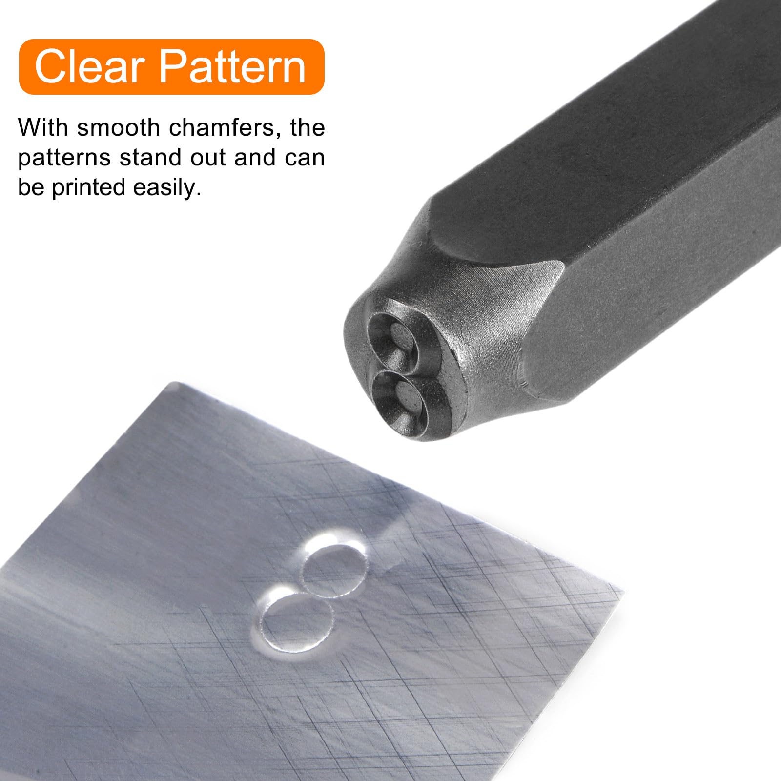 QUARKZMAN 27uds Letra Sello Juego 3/64" 1mm Alto Herramienta Acero A-Z y Punzón Prensa Herramientas Metal Sellos Juego Martillo Mano Perforador para Metal Plástico Madera Cuero